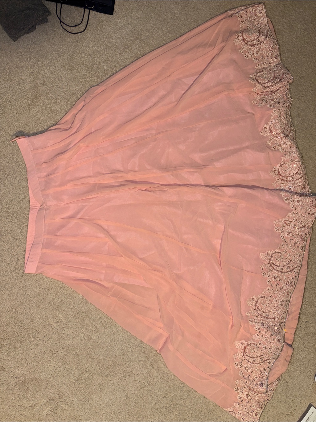 Light Pink Embroidered Lucknowi Sharara Suit — image 8 of 8